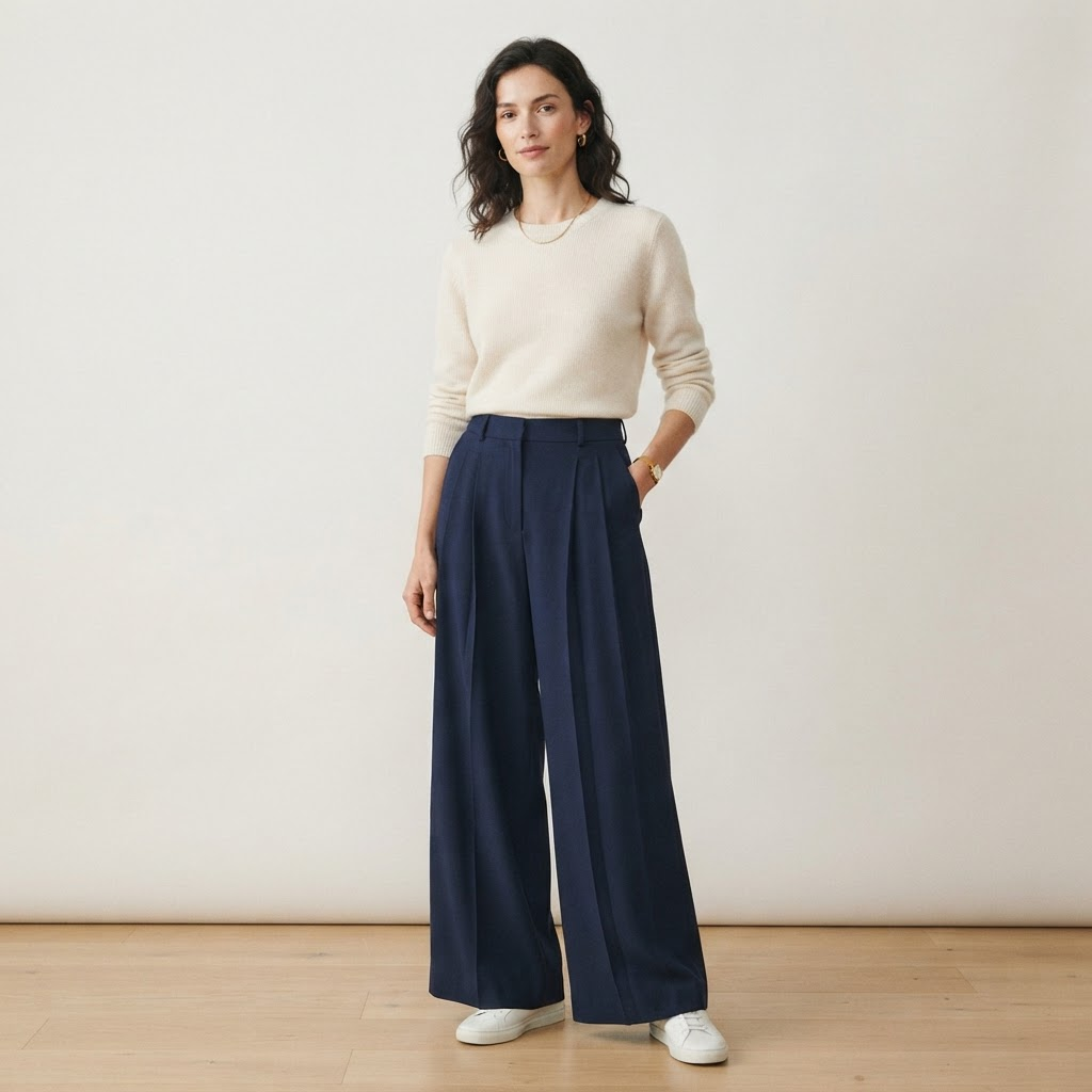 Multi Pleated Pants